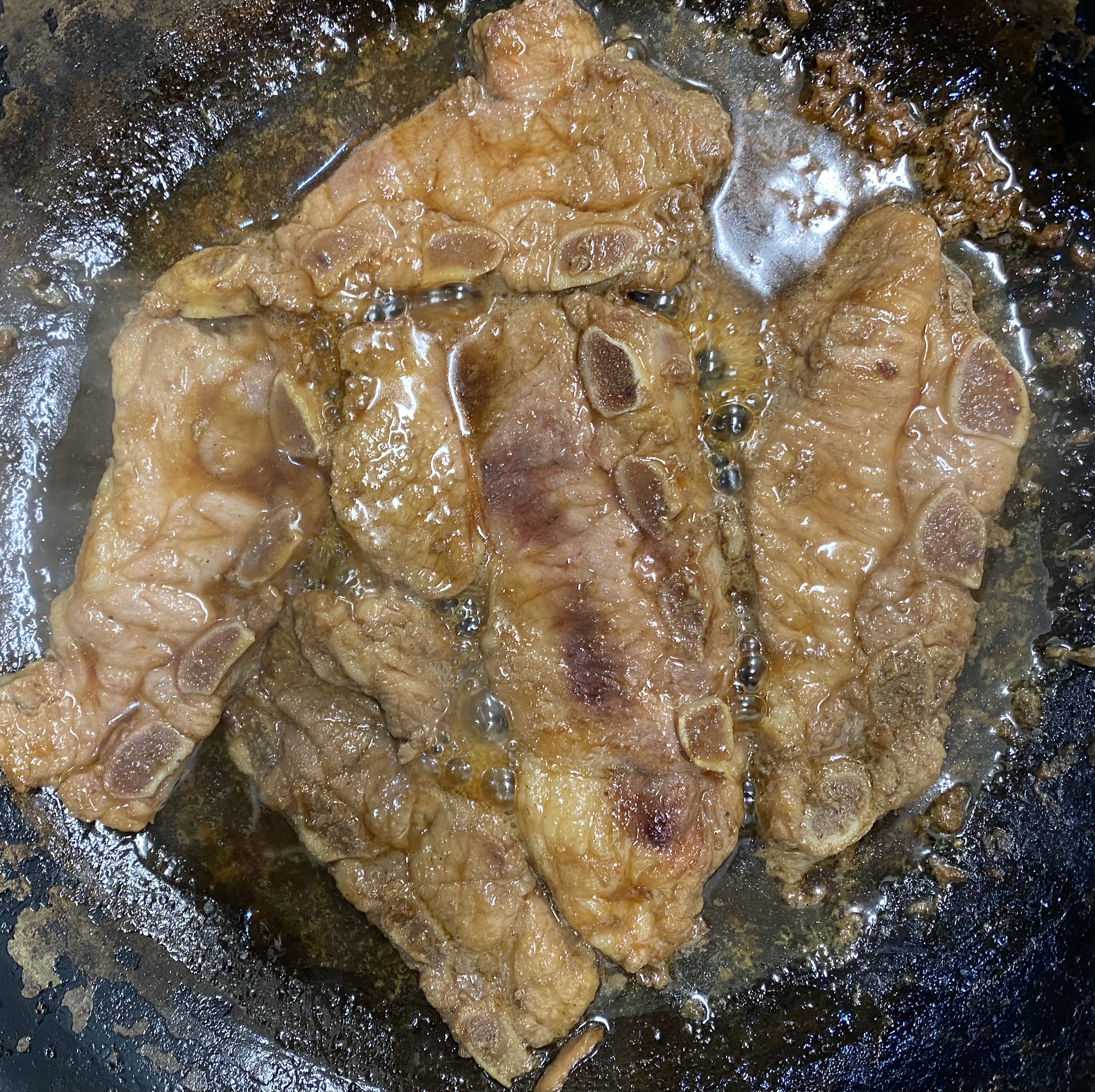 5분쯤 조리된 모습