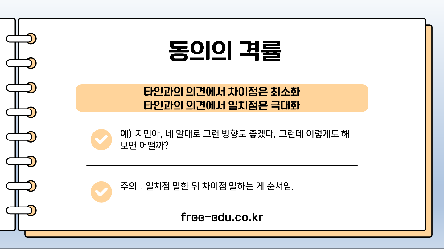 국어 화법과 작문 정리 공손성의 원리