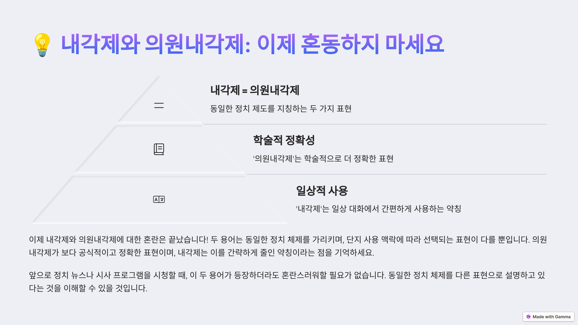 내각제 의원내각제 의미