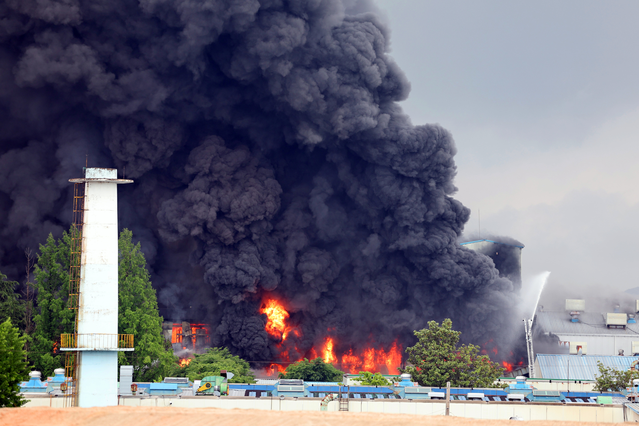 금호타이어 광주공장 외부 전경, 생산이 멈춘 상태