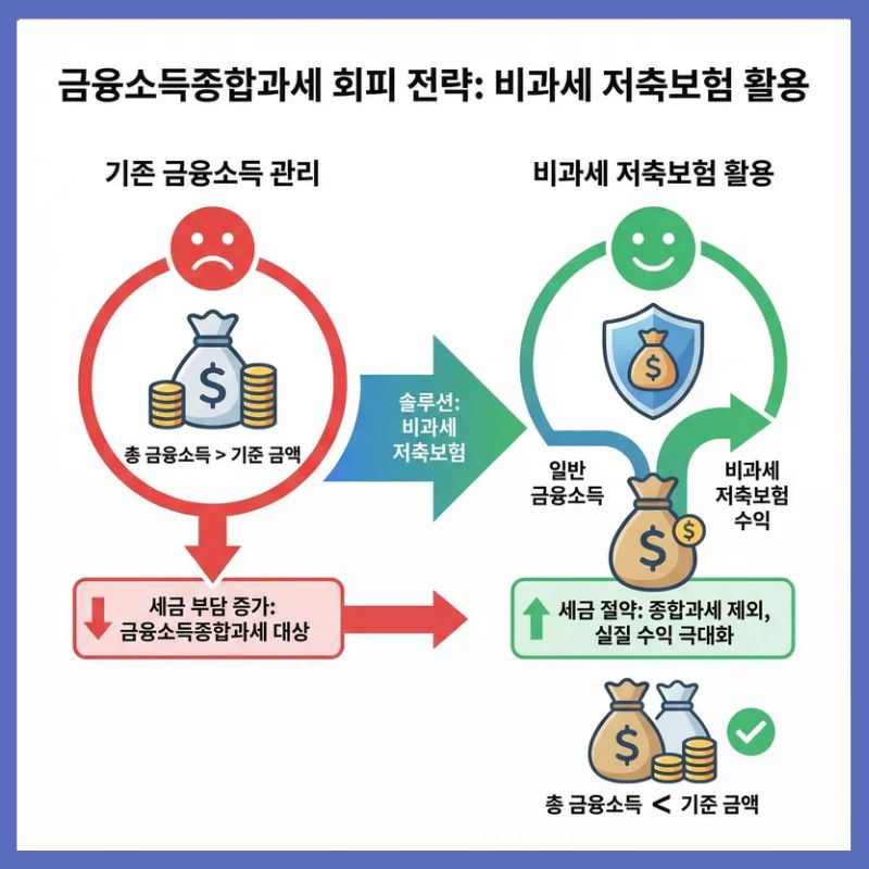 금융소득종합과세 피하는 비과세 저축보험 활용법
