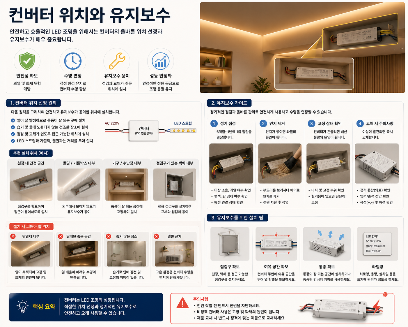 컨버터 위치와 유지보수