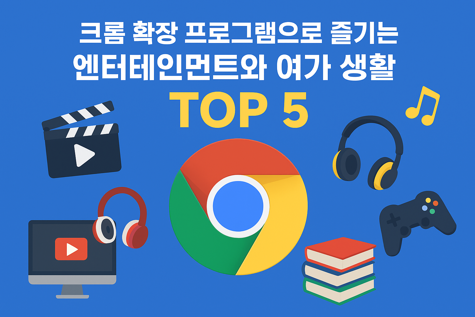 크롬 확장 프로그램으로 즐기는 엔터테인먼트와 여가 생활 TOP 5