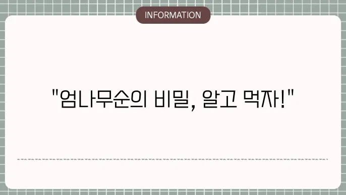 엄나무순 활용법