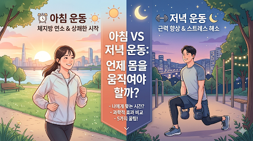 운동 시간만 바꿨는데 몸이 달라졌다. 체지방 감량, 근력 증가, 수면 효과