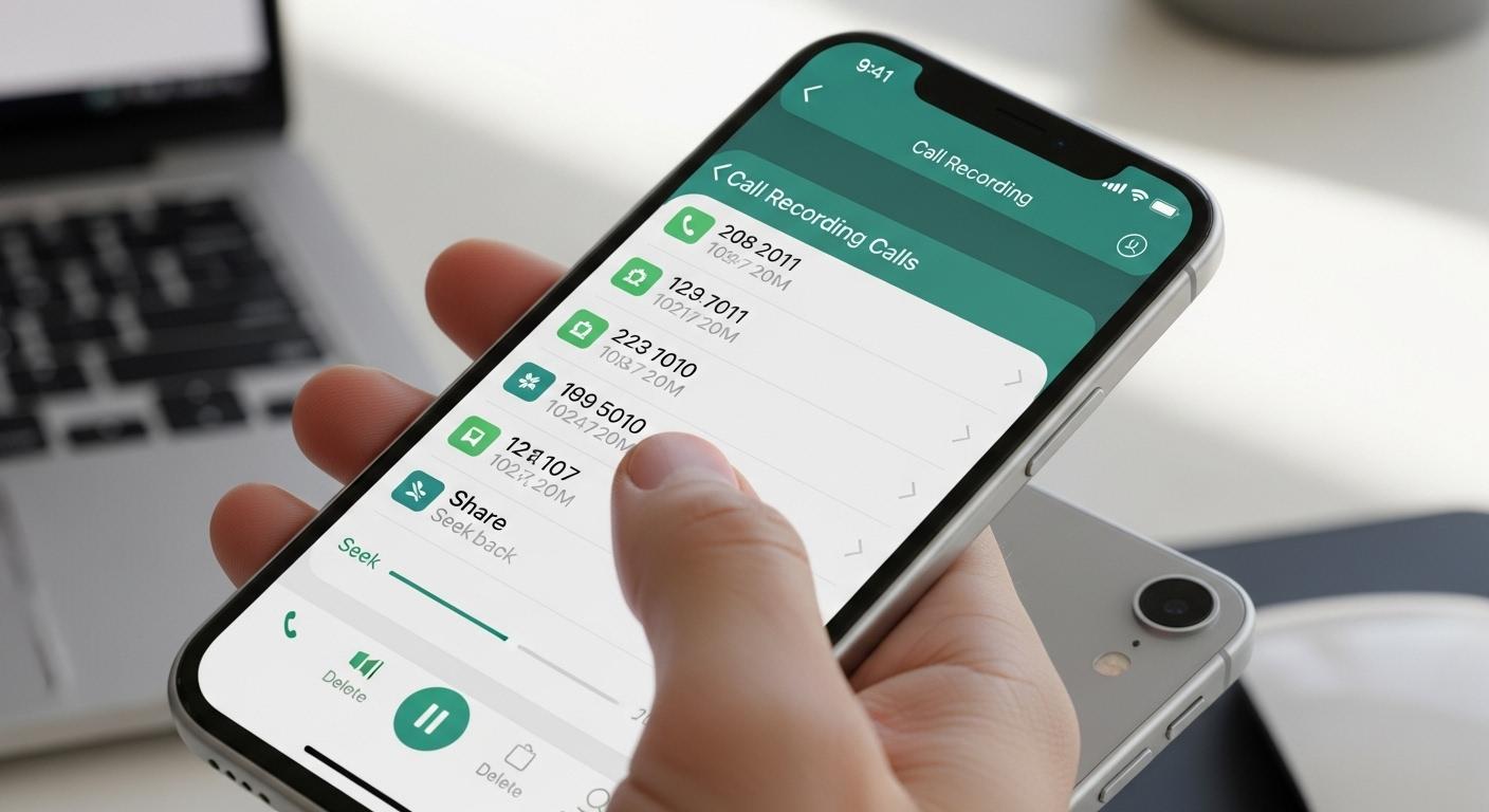 아이폰 통화 녹음 확인 방법