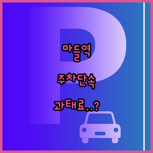 마들역 주변 불법 주정차 단속 구역 ..