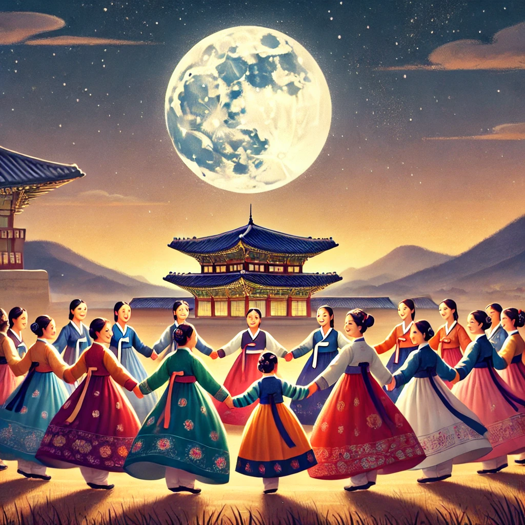 설날 아침 강강술래로 시작하는 활기찬 하루