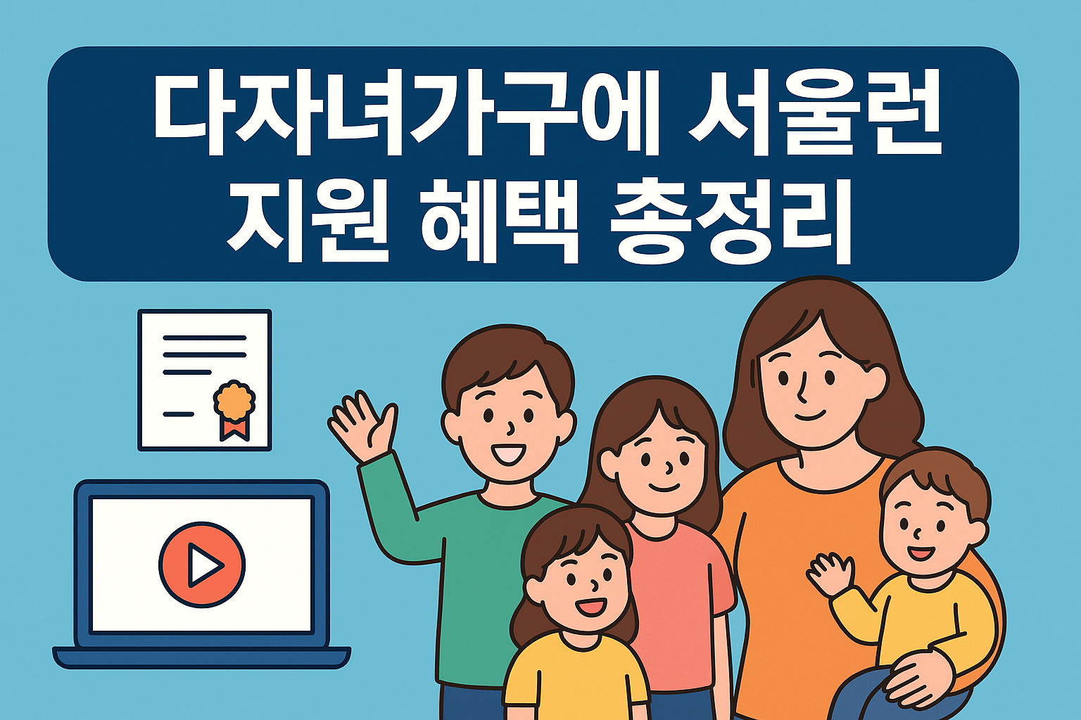 다자녀가구에 서울런 지원 혜택