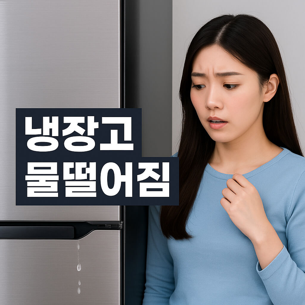 냉장고에서 물떨어짐요 수리하기 냉동실 냉장실