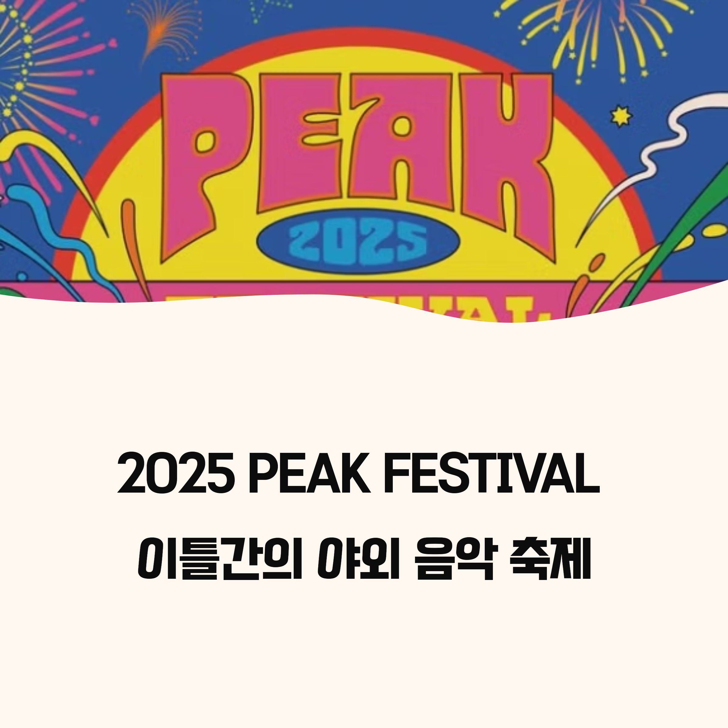 2025 PEAK FESTIVAL
