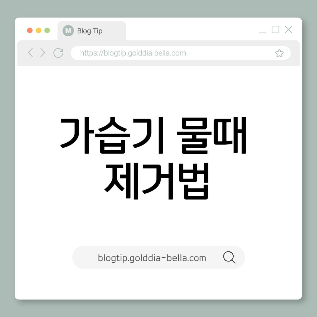가습기 물때 제거하는 법