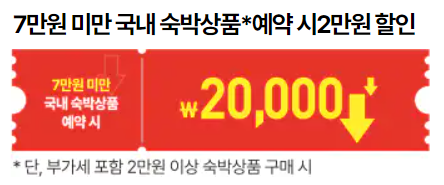 숙박페스타 할인권 받기