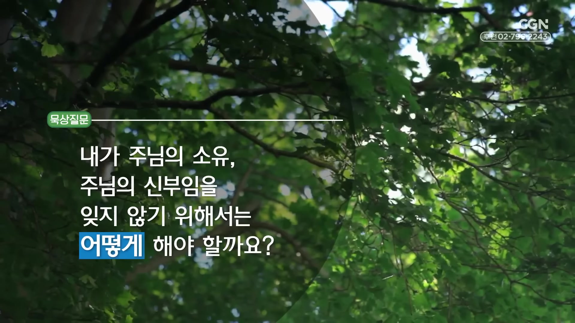 내가 주님의 소유, 주님의 신부임을 잊지 않기 위해서는 어떻게 해야 할까요?