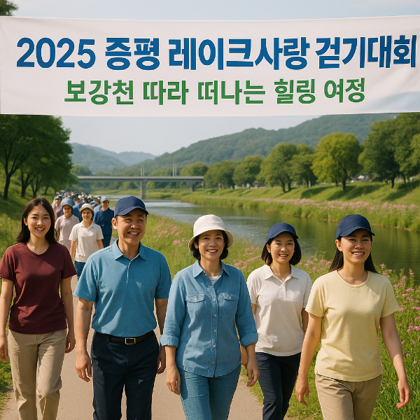 2025 증평 레이크사랑 걷기대회, 보강천 따라 떠나는 힐링 여정
