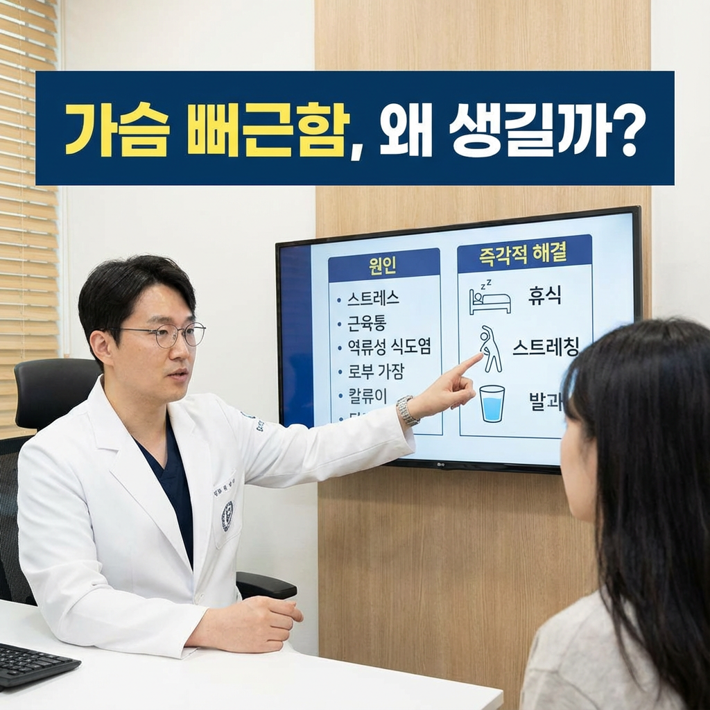 가슴 뻐근함 원인과 해결법