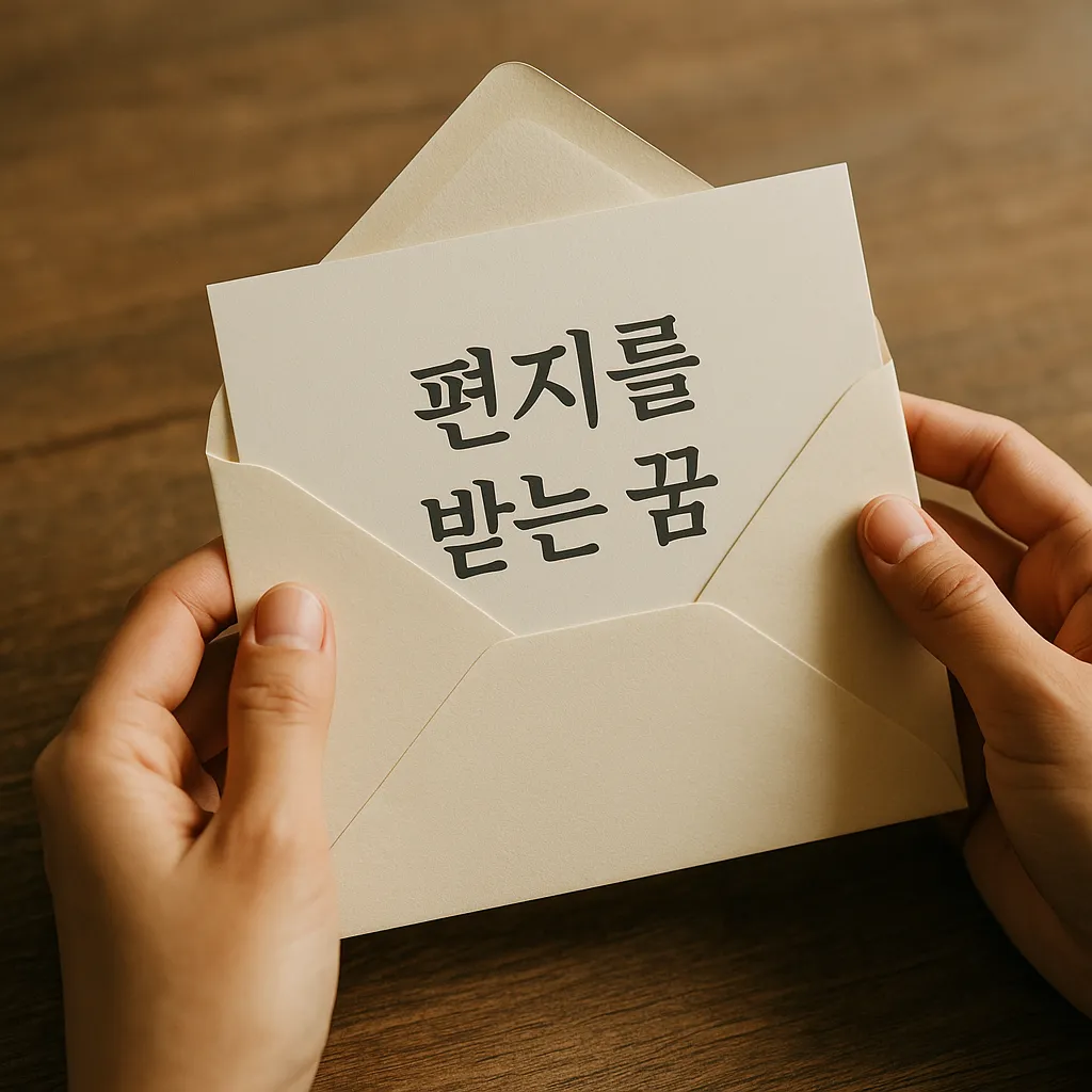 편지를 받는 꿈