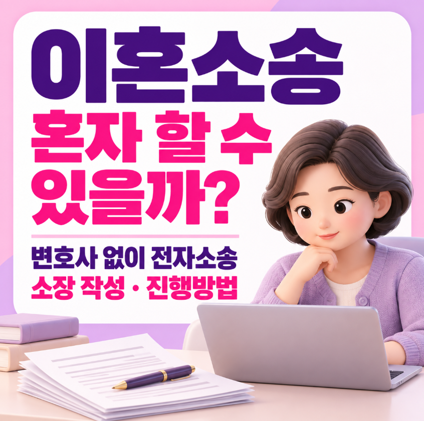 이혼소송 혼자 할 수 있을까?｜변호사 없이 전자소송&middot;소장 작성&middot;진행방법 총정리