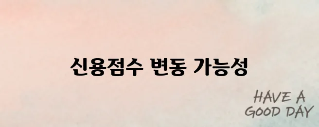 장기렌트카 신용조회 신용점수 영향