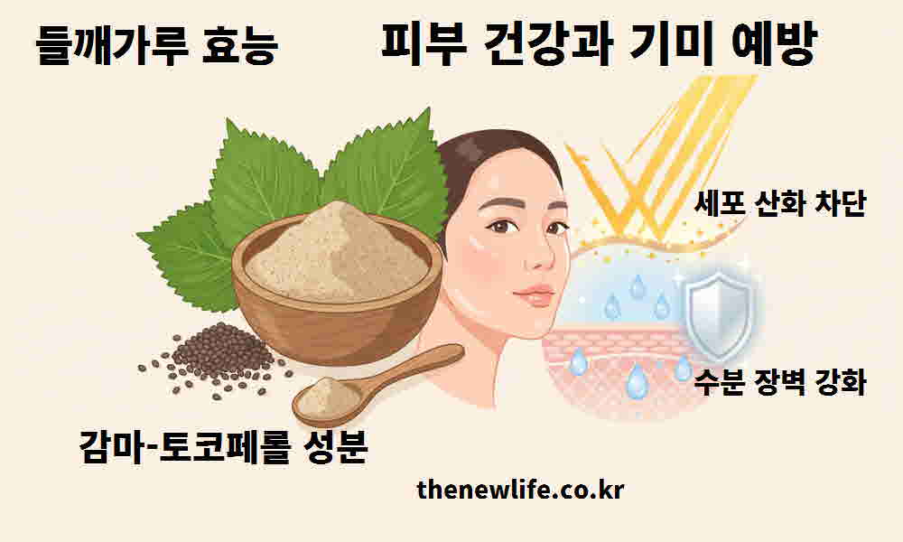 들깨가루 효능 피부 건강 기미 예방