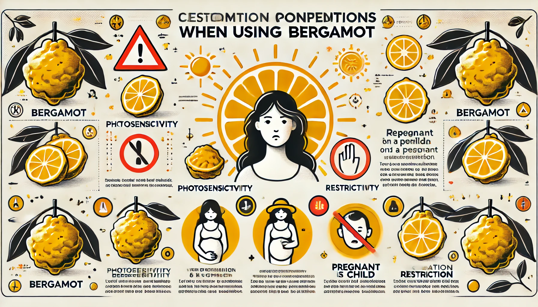 베르가못 사용 시 주의사항