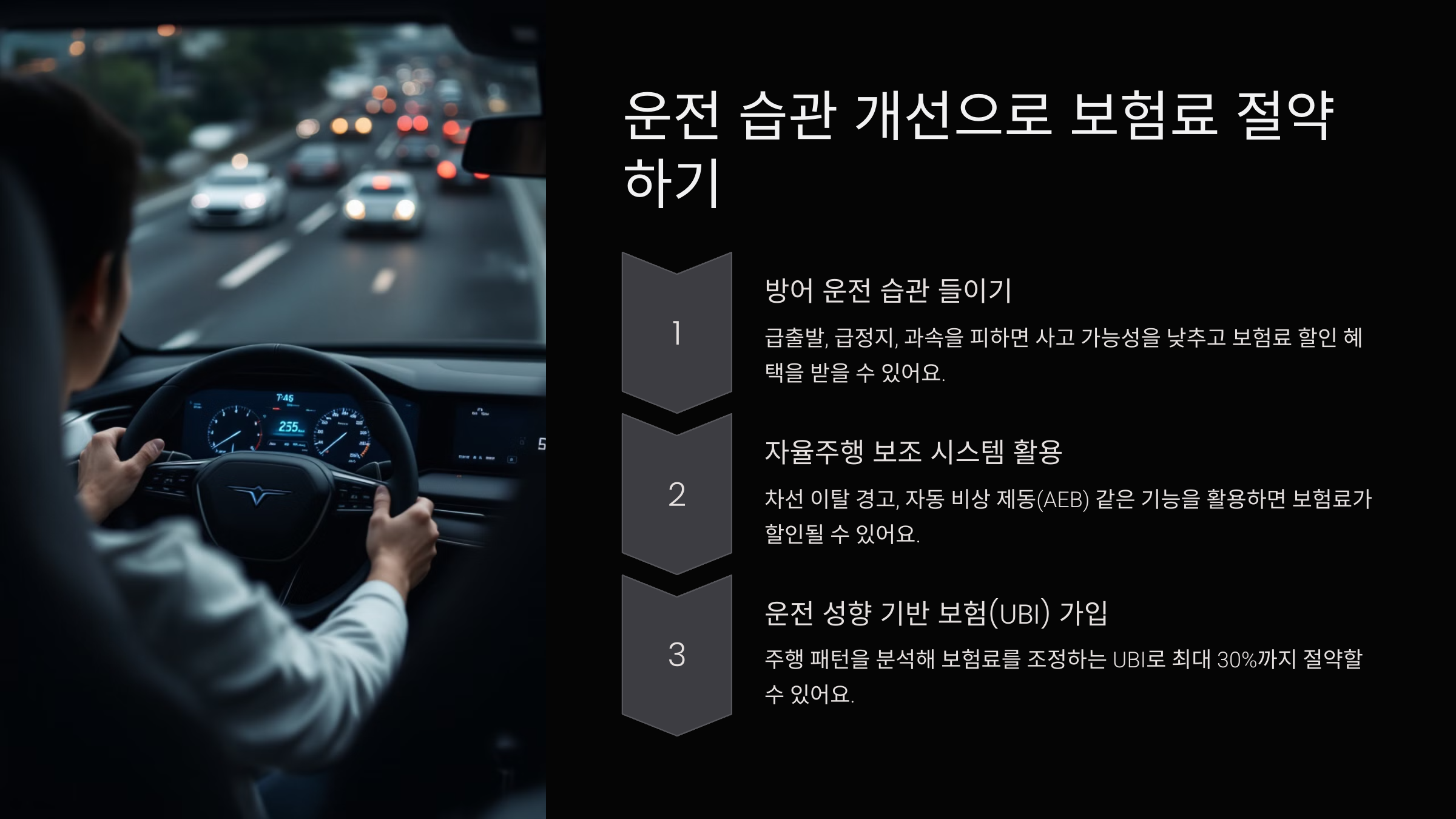 운전 습관 개선으로 보험료 절약하기