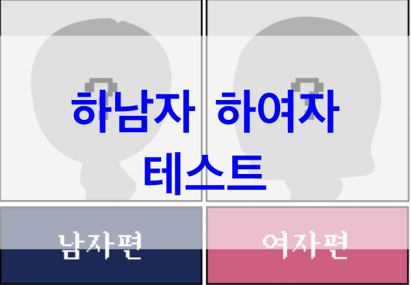 하남자-하여자-테스트