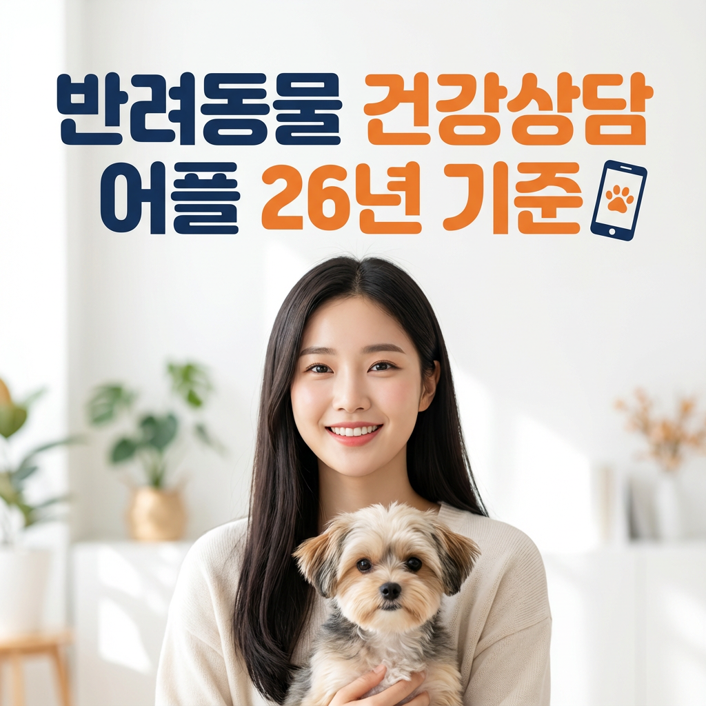 반려동물 건강상담 어플 26년 기준 | 기능·신뢰도 비교분석