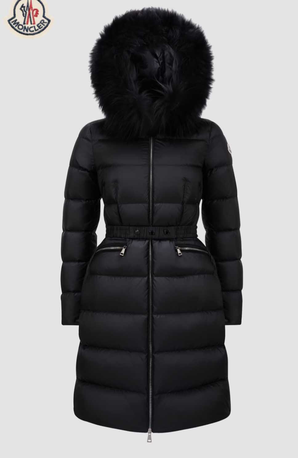 몽클레어 보에딕 후드 시어링 롱 다운 재킷