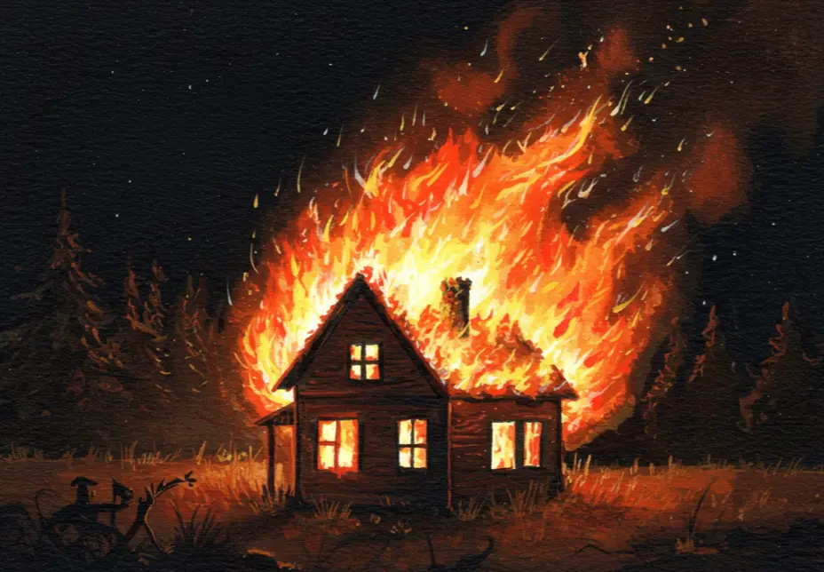 불길에 휩싸이는 꿈