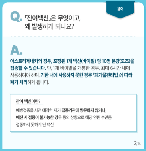 백신잔여분접종예약