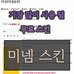 앞으로 가장 많이 사용될 무료 스킨