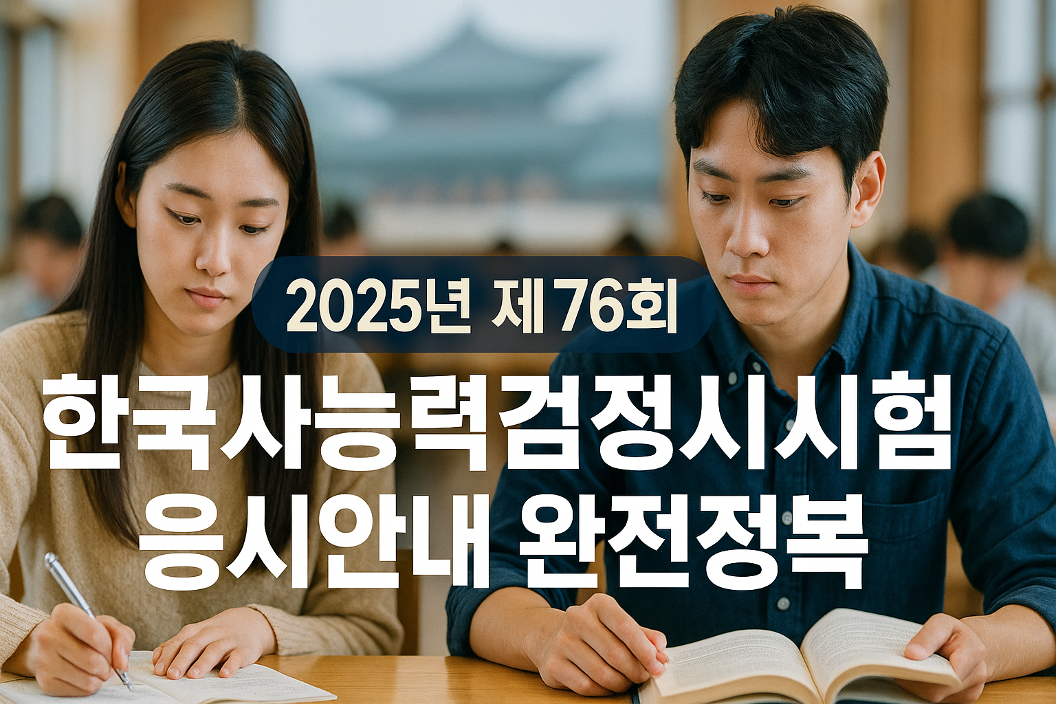 2025년76회한국사능력검정시험 응시정보