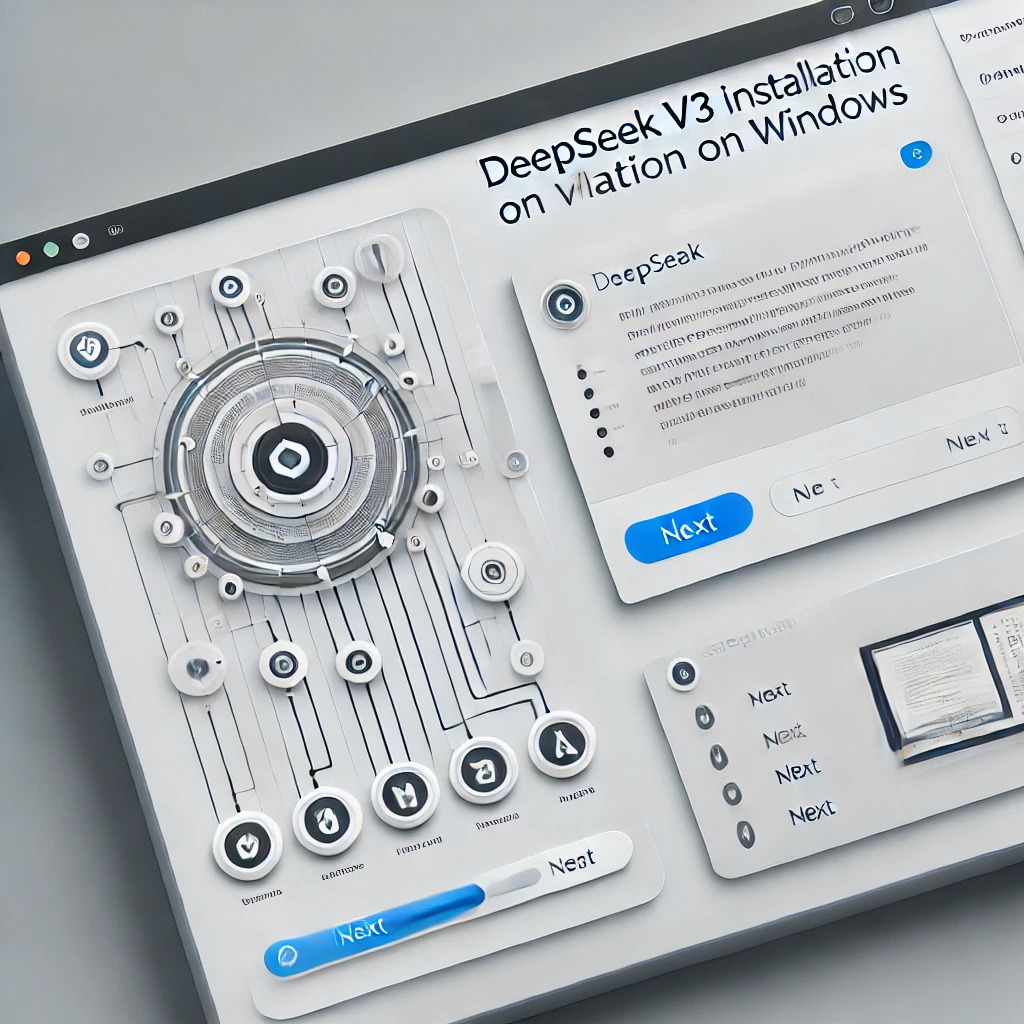 DeepSeek V3 Windows 설치 화면