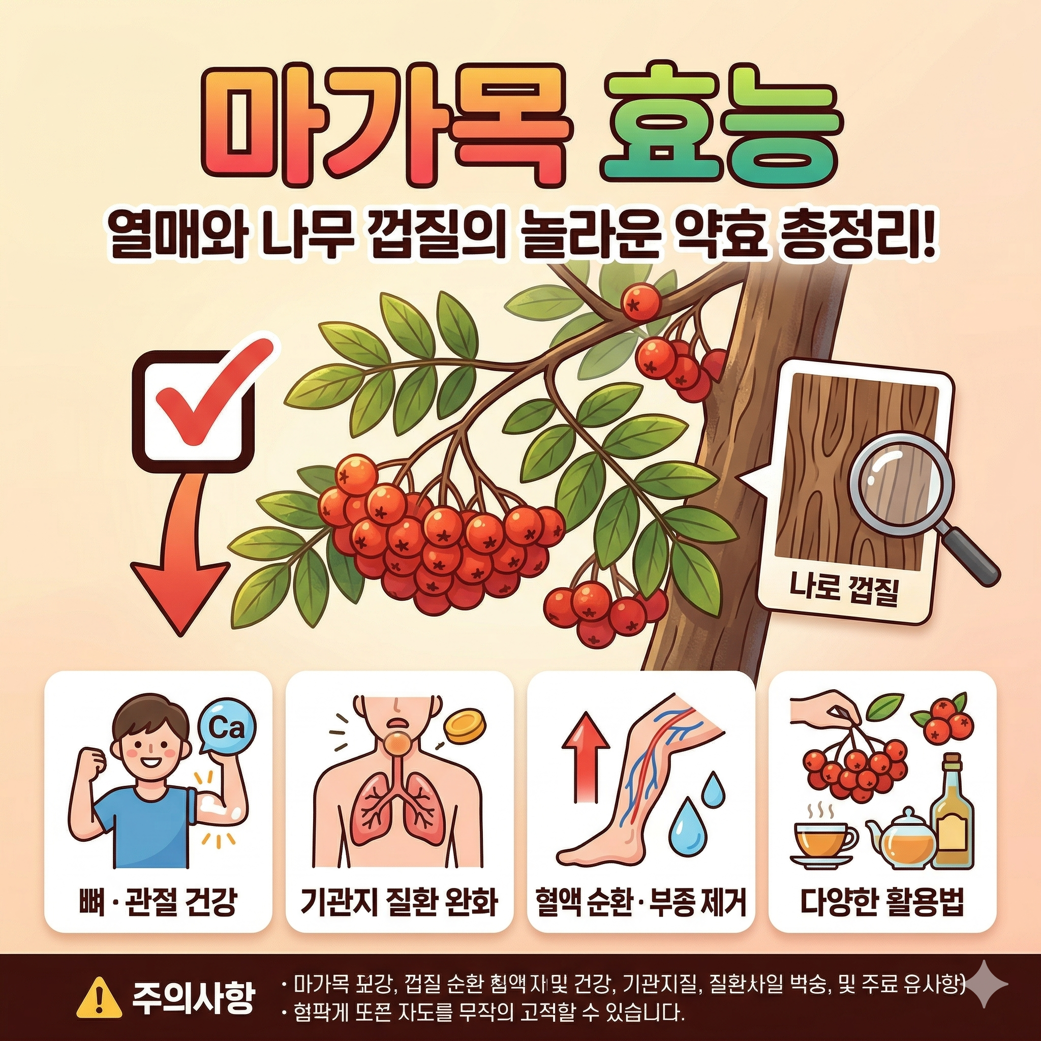 마가목 효능 열매와 나무 껍질의 놀라운 약효 총정리