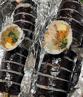 참치김밥-유부김밥