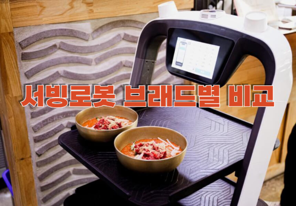 AI 서빙로봇 브래드 비교 관련 이미지