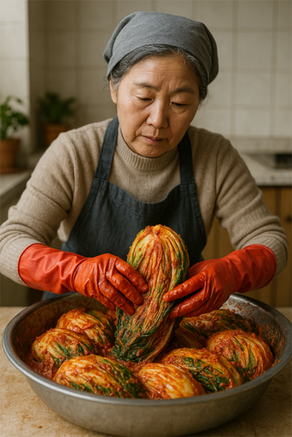 김장김치담그는모습
