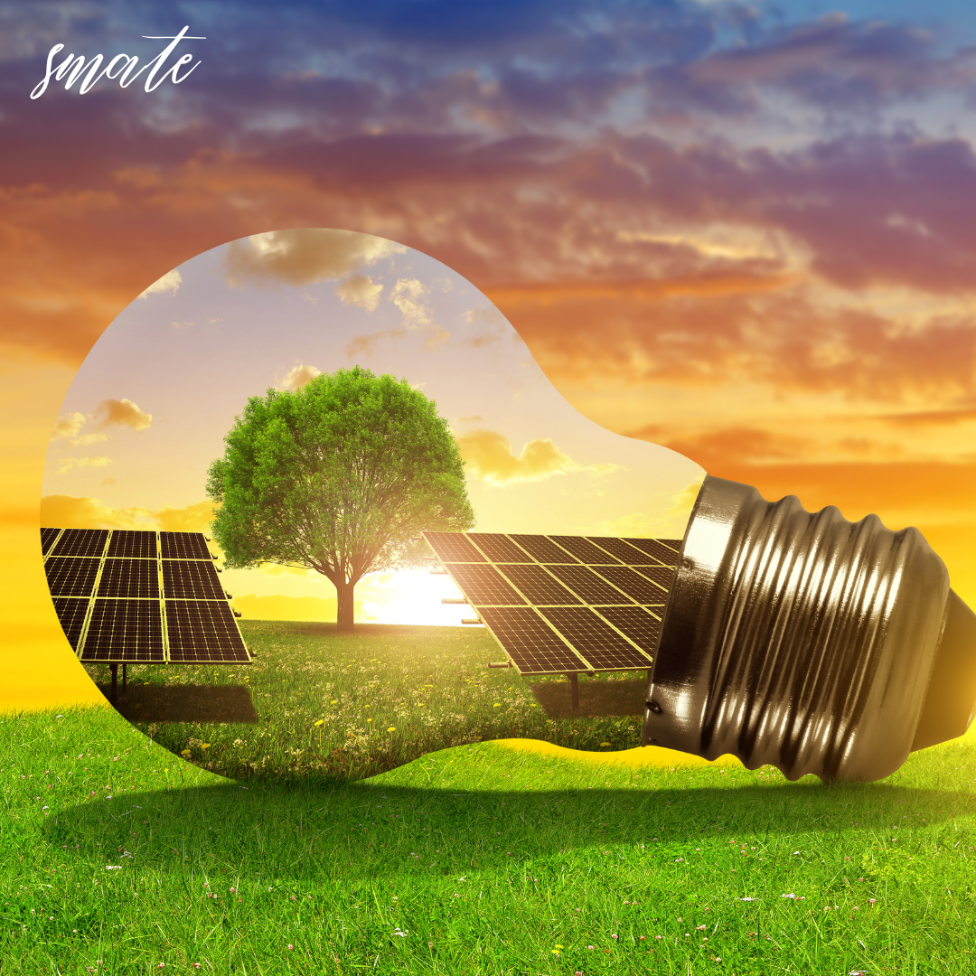 커다란 전구안에 나무가 있는 그림