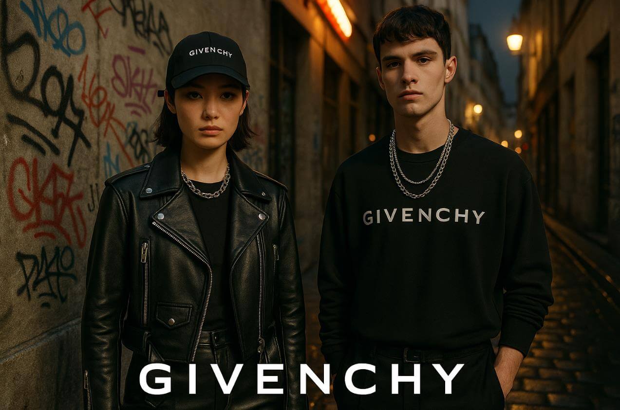 Z세대를 위한 지방시의 하이엔드 스트리트 패션 스타일을 표현한 장면