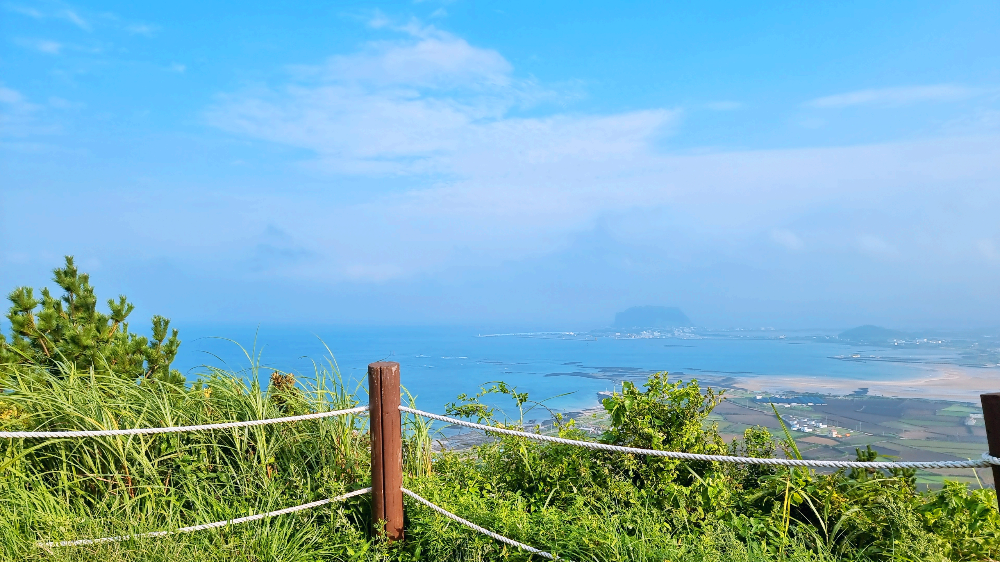 제주올레21코스 지미봉 정상 사진