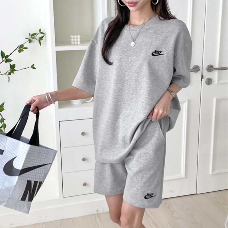 로고 반팔 트레이닝세트 빅사이즈 트레이닝복세트