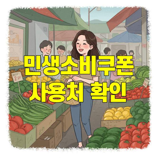 민생회복 소비쿠폰 사용처 확인