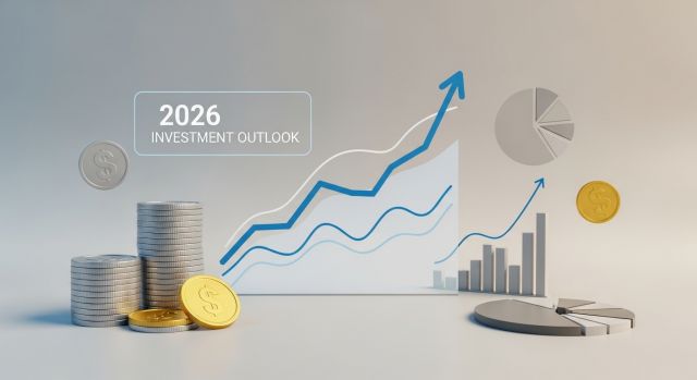 2026년 재테크 추천 전략을 설명하는 금융 안정형 이미지