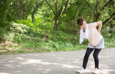 살이 너무 쪄서 다리의 관절(고관절)이 아프다