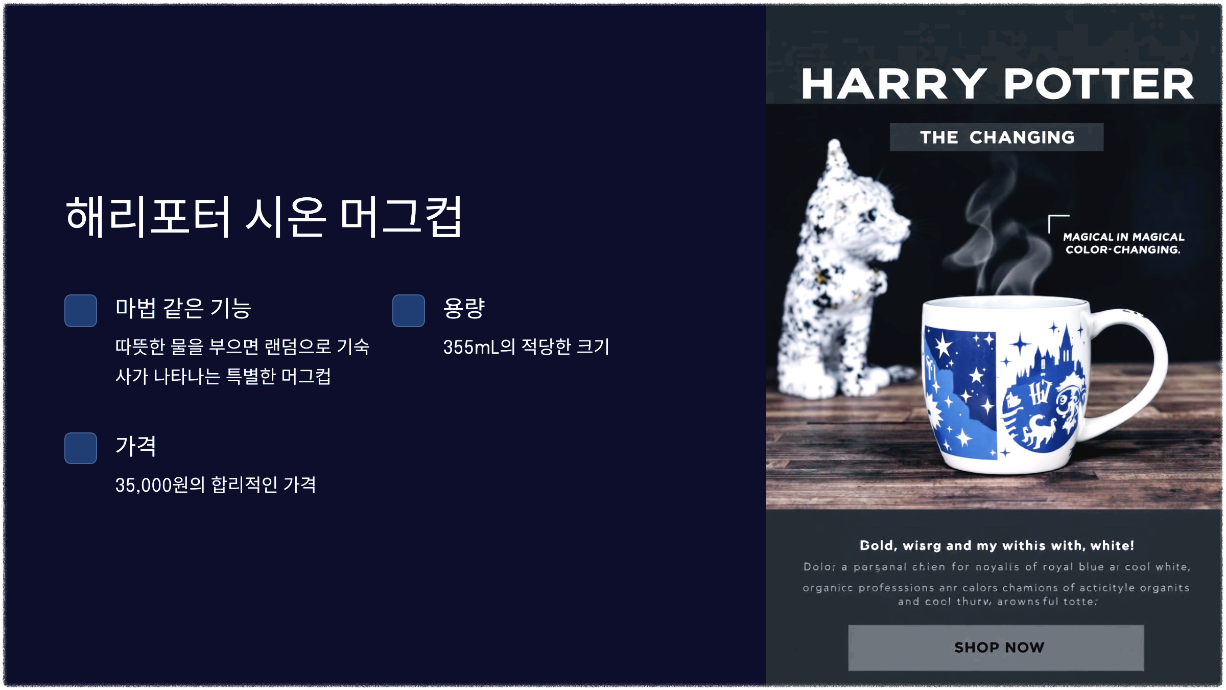 해리포터 시온 머그컵