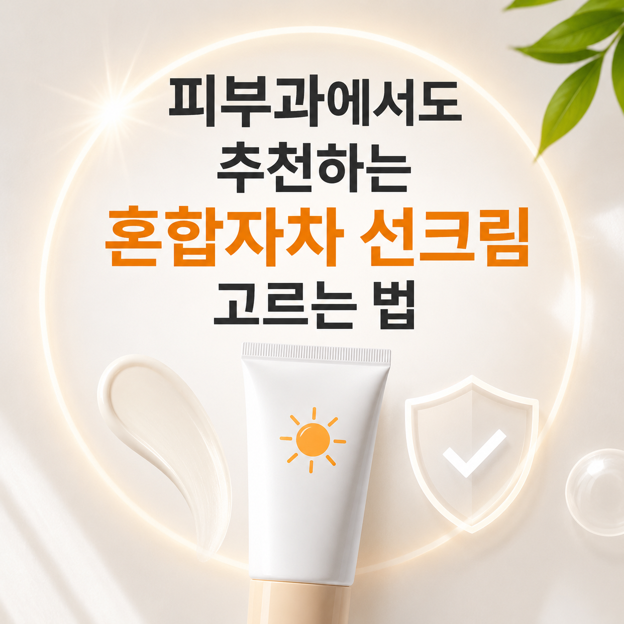 혼합자차 선크림