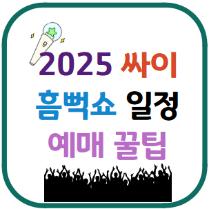 2025 싸이 흠뻑쇼