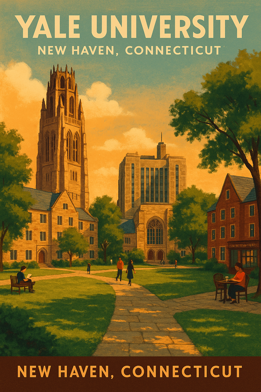 예일대 캠퍼스를 걷다