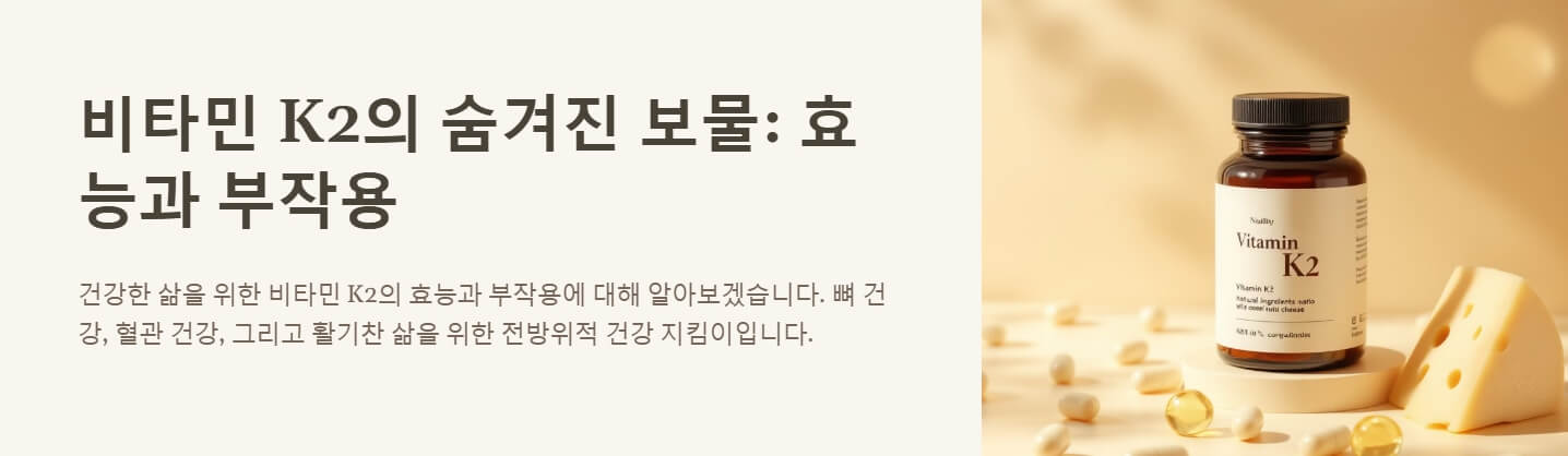 비타민 K2 효능 및 부작용